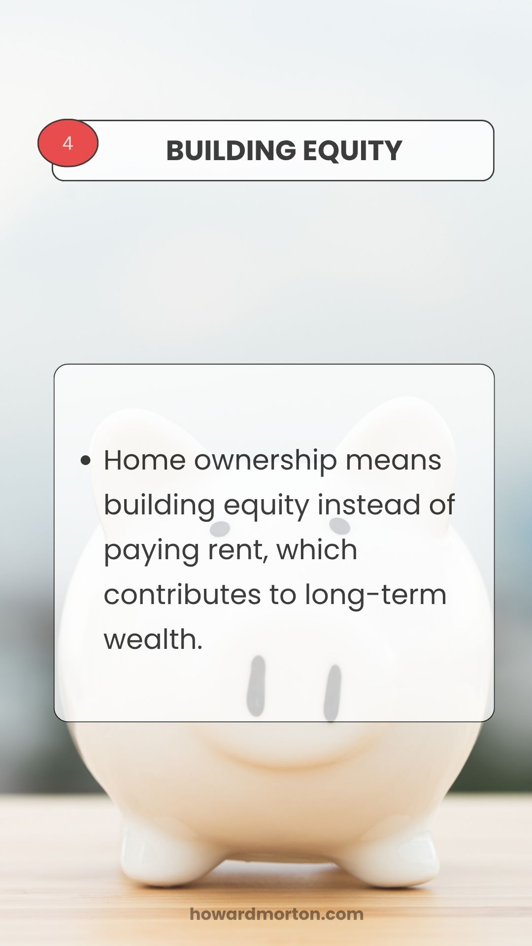 Building equity through home ownership